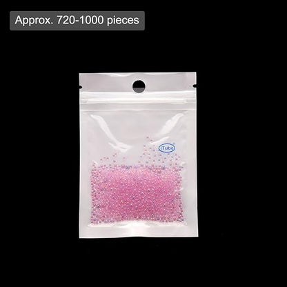 Iridescent Glass Tiny Bubble Beads, 0.4-3mm 10g No Hole Micro Mini Round Lilac Water Droplets Beads - Applications: for Resin Filler, Nail Art, Dollhouse Bath Tub