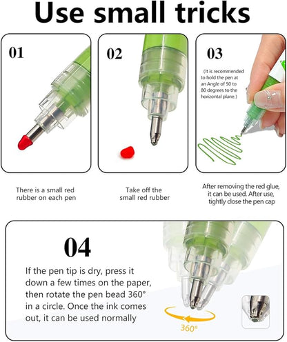 168 Colors Acrylic Gel Pens, 3D Acrylic Paint Pen with 1.0mm Bullet Tip, Gel Pens for Coloring Books, Black Paper, Glass, Fabric, Card Making, Art Crafts Supplies