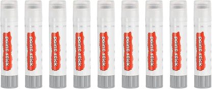 PATIKIL Tempera Paint Sticks, 9 Pcs Solid Tempera Paints Sticks Washable Bulk Markers Pen Quick Drying for Artists Beginners Art Supplies, Gray