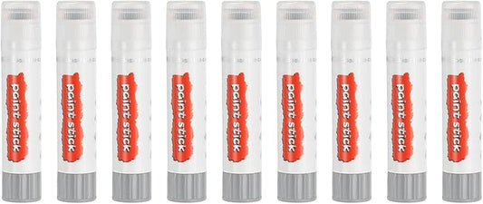 PATIKIL Tempera Paint Sticks, 9 Pcs Solid Tempera Paints Sticks Washable Bulk Markers Pen Quick Drying for Artists Beginners Art Supplies, Gray