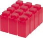 EverBlock 3" x 3" Single Life-Size Plastic Modular Bulk Pack | Giant Building Blocks | Easy to Connect & Reuse | Indoor & Outdoor Use | Build Displays & Structures | Red