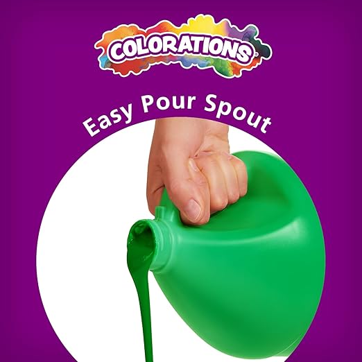 Colorations Paraben-Free Simply Washable Tempera Paint for Kids - 1/2 Gallon Value Size, Vibrant Orange. Non-Toxic and Made in The USA