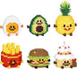Mini Food Building Sets for Adults, Party Favors for Kids 8-12, Egg, Fruit & Cake Collectible Model Kits, Goodie Bag Stuffers, Classroom Small Prize Toys Gifts for Kids Girls Boys Age 8+ (6 Pack)