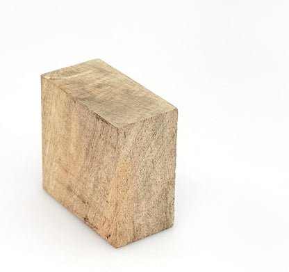 Exotic Wood Zone Mango Wood Unfinished Wood Bowl Blanks Kiln Dried | Hardwood Square Blocks for DIY Woodworking Enthusiasts Wood Pieces for Wood Crafts and Projects (4" x 4" x 2")