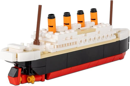 Brick Loot Titanic Building Set – 217-Piece Lego Compatible Ship Model Kit, DIY Mini Bricks 3D Puzzle STEM Toy for Adults & Kids, Collectible Display Gift (Medium)