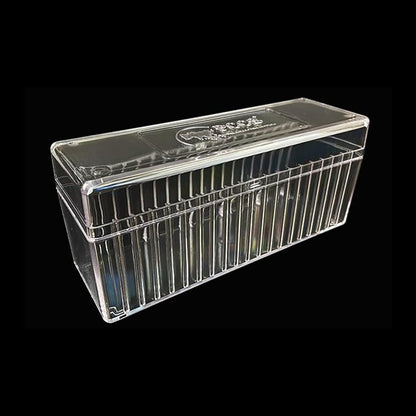 MUDOR 4 Pack Coin Slab Storage Box, Transparent Plastic Holder Case Compatible with 20 Slab PCCB PCGS, Olny Box