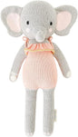cuddle + kind Eloise The Elephant Regular 20" Hand-Knit Doll – 1 Doll = 10 Meals, Fair Trade, Heirloom Quality, Handcrafted in Peru, 100% Cotton Yarn