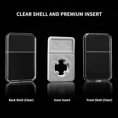 10-Pack Silver Dollar Coin Holder, 40mm Collection Coin Holder, Clear Acrylic Coin Slab Protectors and Display Case for Morgan, Peace, IKE Silver Coin, Four-Point Fixation Coin Capsules