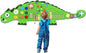 Activity Wall Panels Toys for Toddlers: Sensory Wall Toys Dinosaur Busy Board - Montessori Learning Activity Center Children's Daycare Nursery Playroom Essentials