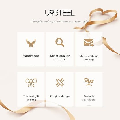 Ursteel Colorful Initial Cute Necklaces for Girls - Trendy Beaded Choker Necklace for Women Teen Girl, Personalized Letter Initial Gifts for Women Kids Jewelry
