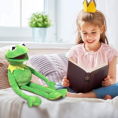 Lacroky Kermit Frog Puppet, Hand Kermit Puppet Soft Stuffed Plush Toy with Kermit The Frog Puppet Stickers, Gift Ideas for Holiday/Birthday for Boys and Girls - 24 Inches