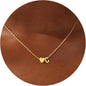 Eioi & Lmnm Gold Initial Necklace for Girls Kids Women, 18K Gold Plated Heart Tiny A-Z Pendant Necklace Dainty Letter Necklaces Cute Monogram Name Necklaces Gifts for Girl Age 5 6 7 8 9 10