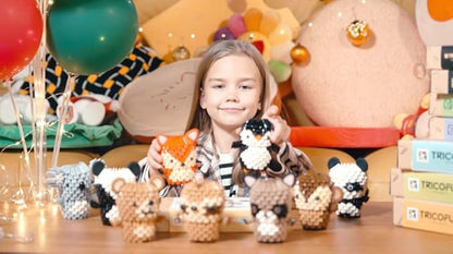 Animals 3D Soft Building Blocks - Cute Animal Kit, Pressure-Relief, STEM Educational Toys, Enhance Hands-On Skills Interlocking Building Blocks (1109-BEAR)