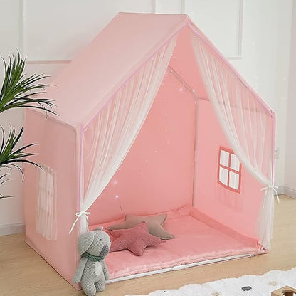 Kids Play Tent for Girl, Kids Tent Indoor, Playhouse for Kid, Princess Castle Play Cottage Pink