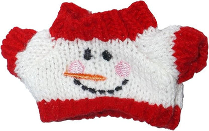 17cm Doll Clothes Christmas Accessories Outfit for 17cm Dolls (NO Doll)(Sweater+Christmas Hat/Scarf)