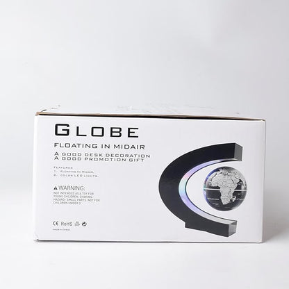 Magnetic Levitation Floating Globe with LED Light Anti Gravity Levitating World Map Office Home Bedroom Desk Gadget Decor Unique Birthday Gift for Men Kids Husband Boss