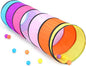 SweHouse Colorful Play Tent Tunnel for Babies, Toddlers, Kids - with Mesh Windows, Indoor Outdoor Pop Up Tunnel Toy Gift