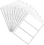 3 Pockets Paper Money Collection Supplies Pages, 10 Sheets Money Stamp Page Holders Currency Collecting Book Album Sleeves for Standard 9-Hole Coin Collector Binder