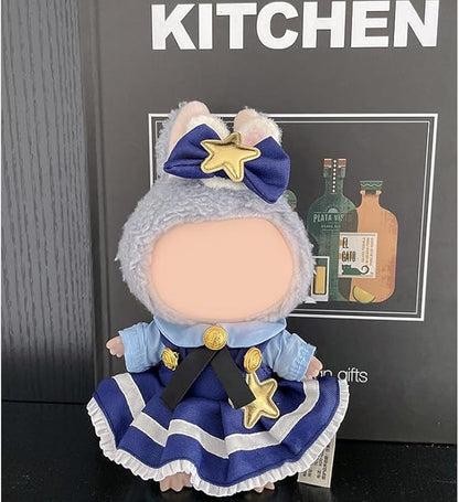 17cm Doll Clothes Set & Outfit - Cuddly Fashion Dresses with Accessories, Luxury Chic Doll Clothing & Plush Pullover Hoodie Doll Clothing DIY ,Just Clothes