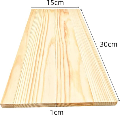 3PCS Rectangle Wood Boards Unfinished Wood Blocks for Crafting, 11.8x5.9x0.4in Blank Whittling Wooden Blocks for Wood Carving,Painting & Burning