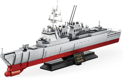 Navy Destroyer Building Set, A Gift Compatible with Lego Sets for Boys 8-14 & Adults, Perfect for Military Enthusiasts and Builders Alike (600pcs)