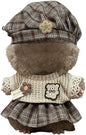 17cm Doll Clothes Set(No Doll), Hat & Overalls Set for 17cm Labubu Suit, Cute Cloth for Dress up Unique Style Dolls Outfit Stylish Clothes for Labubu (JK Skirt)