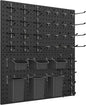 Peg Board Kit, Includes Pegboard and Accessories,with Hooks and Bins,Peg Board Wall Organizer for Office,Ornaments Display,Crafts Organization (66, Black)