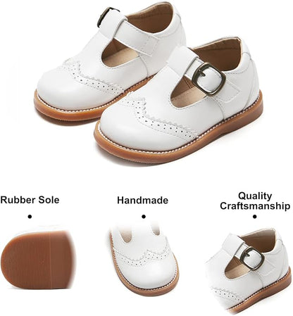 Felix & Flora Toddler Little Girl Mary Jane Dress Shoes - Ballet Flats for Girl Party School Shoes