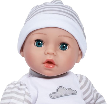 Adora Adoption Babies Collection, 16” Baby Doll with Complete 9-Piece Accessories Includes: Pacifier, Hospital Bracelet, Diaper and More! Birthday Gift for Ages 3+ - Baby Beloved