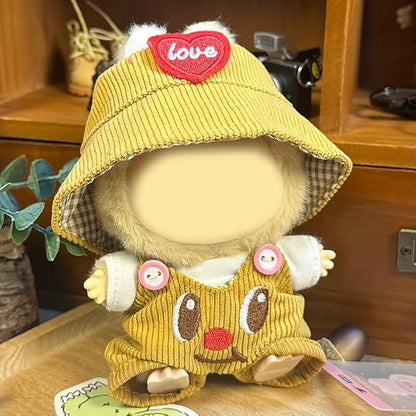 17cm Doll Clothes Set & Outfit - Cuddly Fashion Dresses with Accessories, Luxury Chic Doll Clothing & Plush Pullover Hoodie Doll Clothing DIY ,Just Clothes