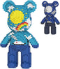 DAHONPA Bear Micro Building Blocks Set(3680 Pieces), Day & Night Bearbrick, Rainbow Sky Ocean Creative Art Toy Bear, Collectible Decoration Gift