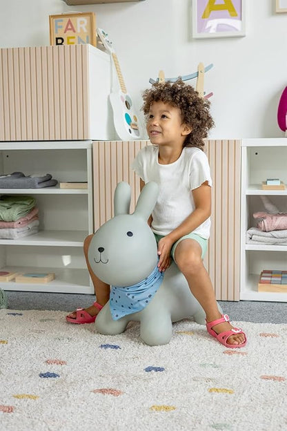 Kindsgut Bouncy Animal Hopper Rabbit for Children, Designed in Germany, Playful and Modern Colors, air Pump Included, Indoors and Outdoors