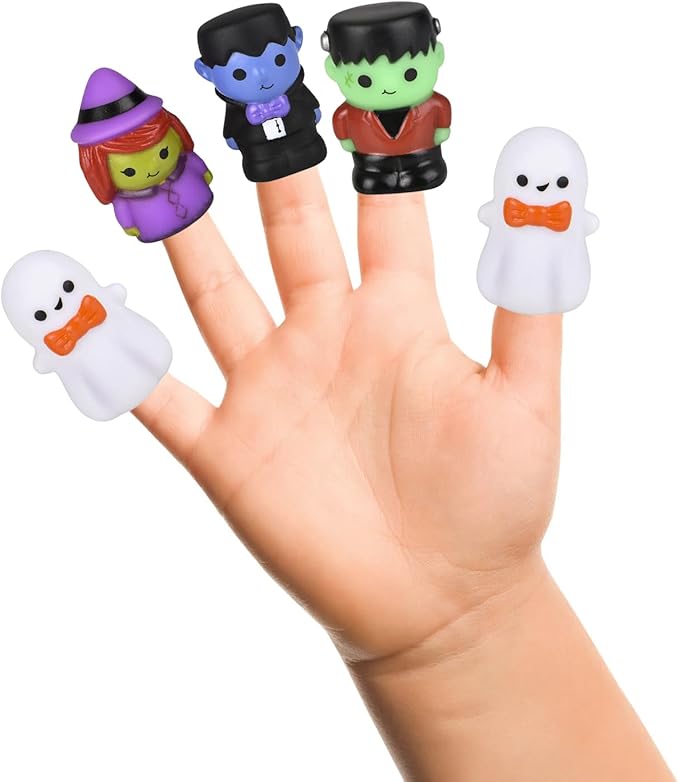 Halloween Finger Puppets, Feeling Tiny Finger Puppets, Fun Prank Toys, Puppet Show, Gag Gifts, Party Favor (12-Pack)