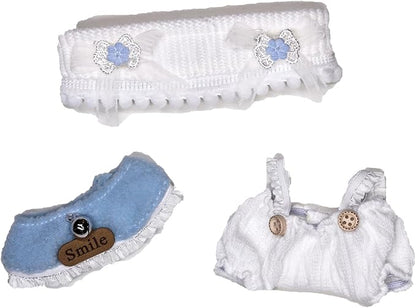Clothes for 15/17cm Dolls(NO Doll) - Outfit for Labubu with Accessories Suit - Clothes Set for Dolls Dress Up