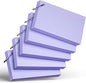 250 Count Purple Index Cards with Ring 3 x 5 Inch Heavyweight Ruled Index Cards, Flash Cards for School & Office Supplies and Home Organization, Durable Study To Do List Note Cards with Ruled Lines