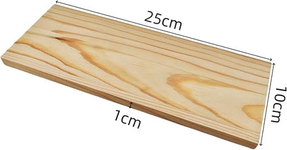 4PCS Rectangle Wood Boards Unfinished Wood Blocks for Crafting, 9.8x3.9x0.4in Blank Whittling Wooden Blocks for Wood Carving,Painting & Burning