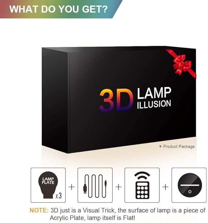 Manco 3 Pattern 16 Colors 3D Night Light Birthday Gifts for Fans