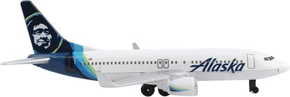 Daron Toy Airplane – Alaska Airlines – Die-Cast Metal Model Airplane Toy with Plastic Parts for Kids Ages 3+