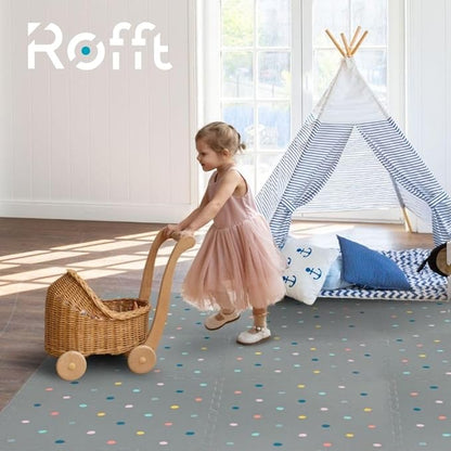 Soft Non-Toxic Baby Play Mat, Toddler Playmat, Colorful Jigsaw Puzzle PlayMat, Tiles 24 x 24 inch Foam Floor Mats for Kids & Babies | EVA Foam Interlocking Tiles for Nursery, Playroom (Grey 6 PCS)