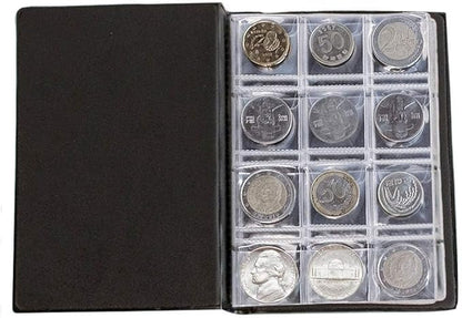 OSOPOLA Coin Storage Album - 120 Pockets Coin Collecting Holder for Collectors Black CS3912