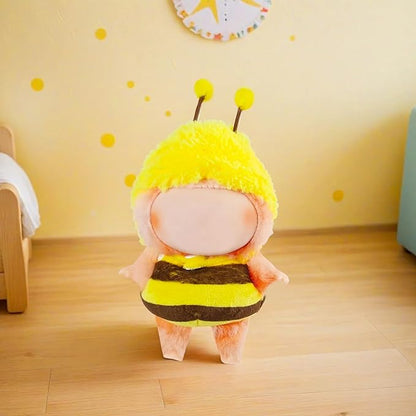17cm Doll Clothes , Accessories for Cute Doll's Clothes ,Animal Style Outfits , 2 Pieces Set Cute Bee Dolls Outfit with Adorable Cloth and Hat Fashion Accessories for Dolls (Doll Not Included)
