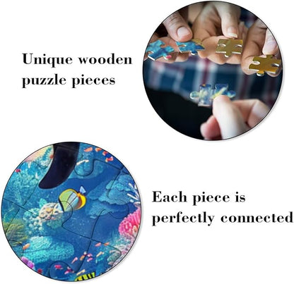 1000-Piece Adult Puzzle - Best Brain Exercise & Relaxing Game, Beautiful Starry Sky and Waterfalls for Friends & Puzzle Lovers