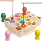 Fishing Game for Kids 3-5,Wooden Montessori Preschool Education Learning Hand-Eye Cognition & Fine Motor Skill Color Sorting Magnetic Fishing Toys Easter Basket Stuffers for Toddler Boys Girls