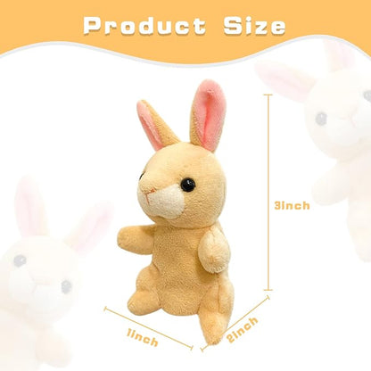 Farm 6pcs Finger Puppets Set, Cute Animal Puppet Mini Hand Puppets Role-Playing Story Animal Soft Plush Toy for Kids Cat, Mouse, Horse, Rabbit, Donkey, Turkey (farm02)
