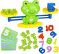 Aitbay Cool Math Game, Preschoolers Frog Balance Counting Toys for Boys & Girls Educational Number Toy Fun Children's Gift STEM Learning Age 3+ (63 PCS)