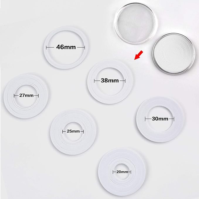 Coin Capsules 46mm with Foam Gasket and Plastic Storage Organizer Box, 6 Sizes (20/25/27/30/38/46 mm) Coins Collector Case Holder for Collection Supplies-168 Pieces