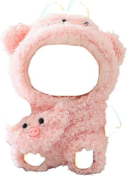 17cm Doll Clothes Set, Overalls Set for 6.7inch Doll Suit, Faking Animal Style Outfit Jumpsuit, Cute Fashion Dress Up Clothes Accessories for 1st/2nd/3rd Gen Dolls (Pig)