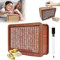 Wooden Coin Bank Money Saving Box, Cash Vault Wooden Savings Box, Wooden Digital Piggy Bank with Counting Target, Money Vault Savings for Boys and Girls (10000 Savings Challenge Box)