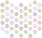 Mini Cat Paw Squishy Toys 50 Pcs Squishies Set,Cute Cat's Paw Squeeze Stress Relief Fidget Toy,Colorful Small Mochi Toy Goodie Bag Party Favor Gift