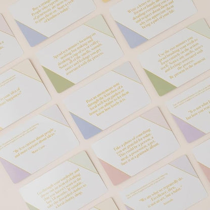 Mind Cards | 45 Cards for Daily Rituals, Gratitude & Journaling for Men and Women | Simple Steps to Positive Habits, Self Care for Busy Lives & Careers